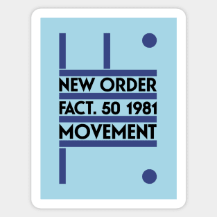 New Order Movement Reproduction Fanart Sticker